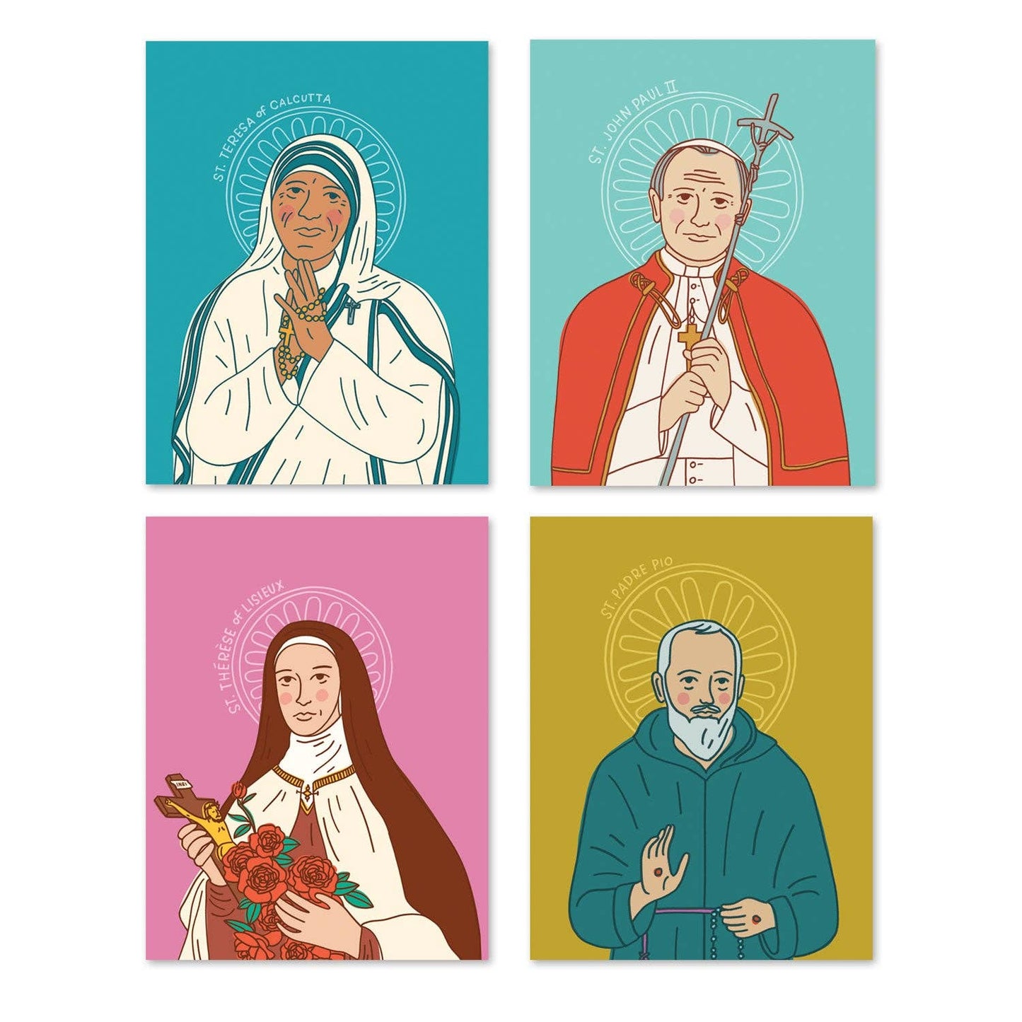 GC-Modern Saints Greeting Cards (set of 8)