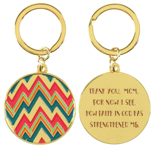 Mom Gold Keychain