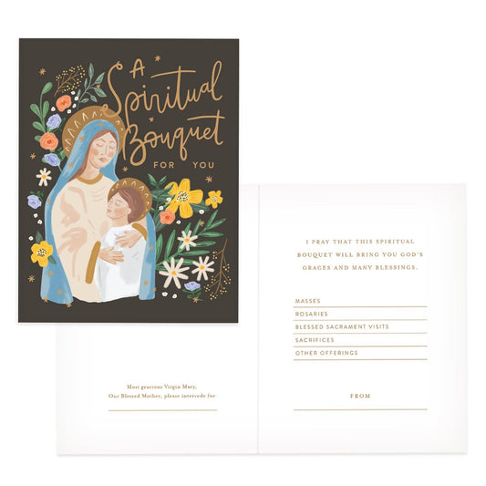 GC-Marian Spiritual Bouquet Card