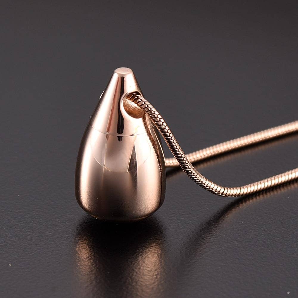 Teardrop Cremation Urn Necklace
