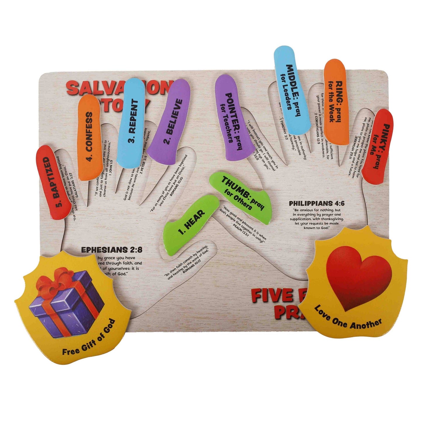 Puzzle Wood 5 Finger Gospel
