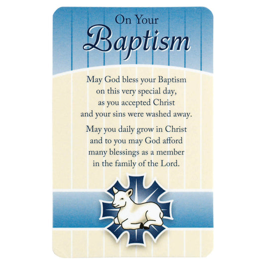 Bookmark Pocket Baptism 2.5X4