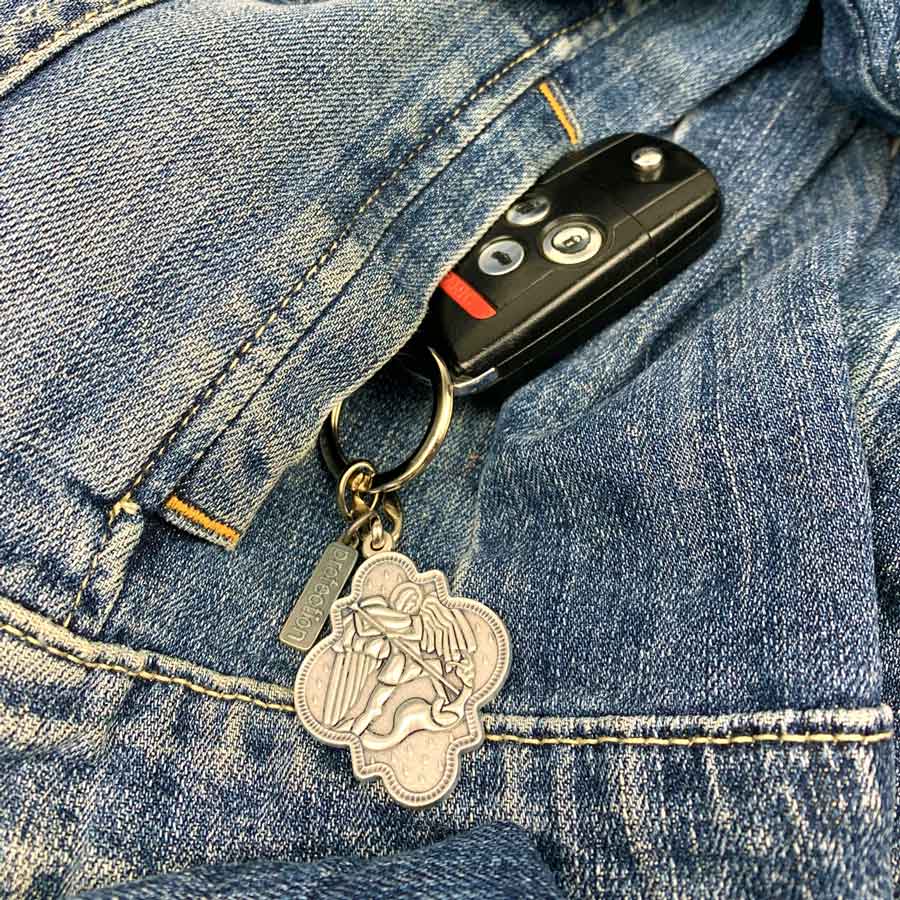 Armor of Protection Archangel Michael Key Ring