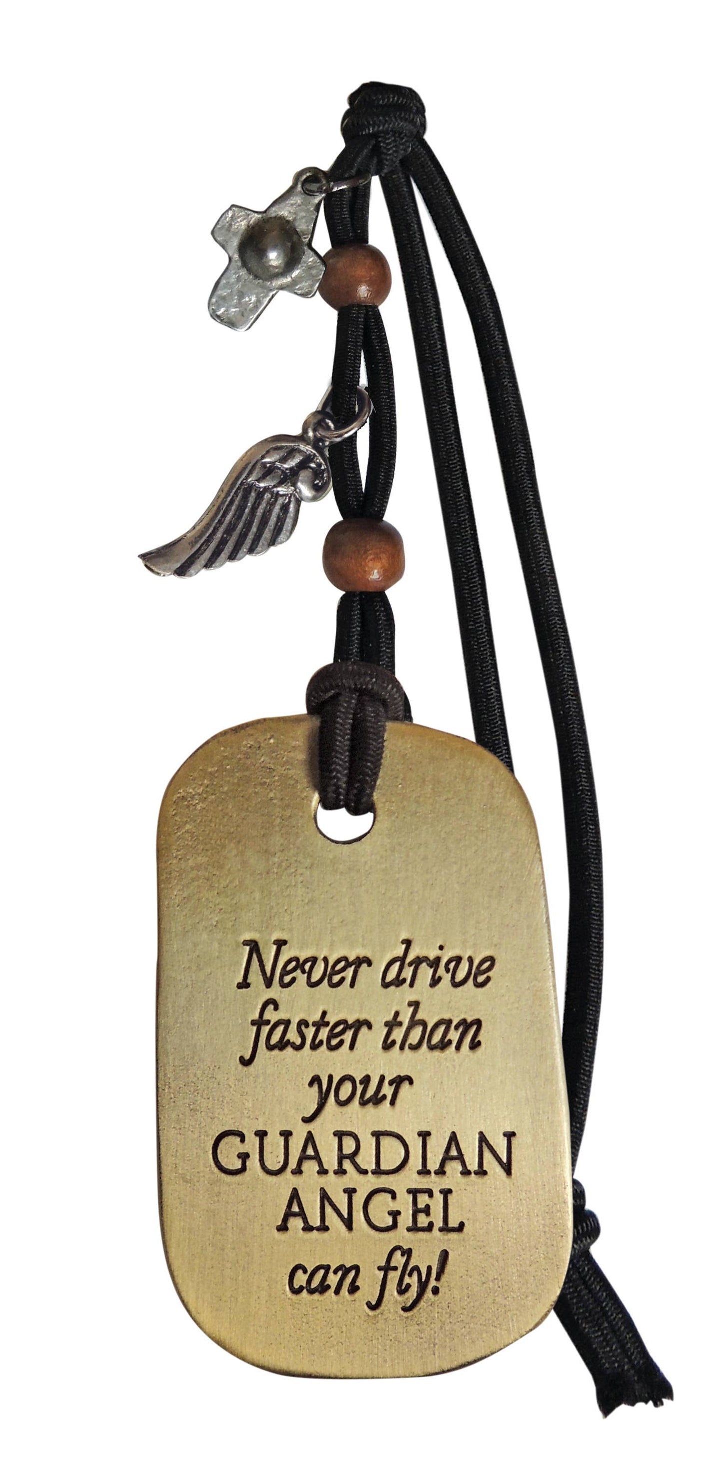 Never Drive Faster Car Charm