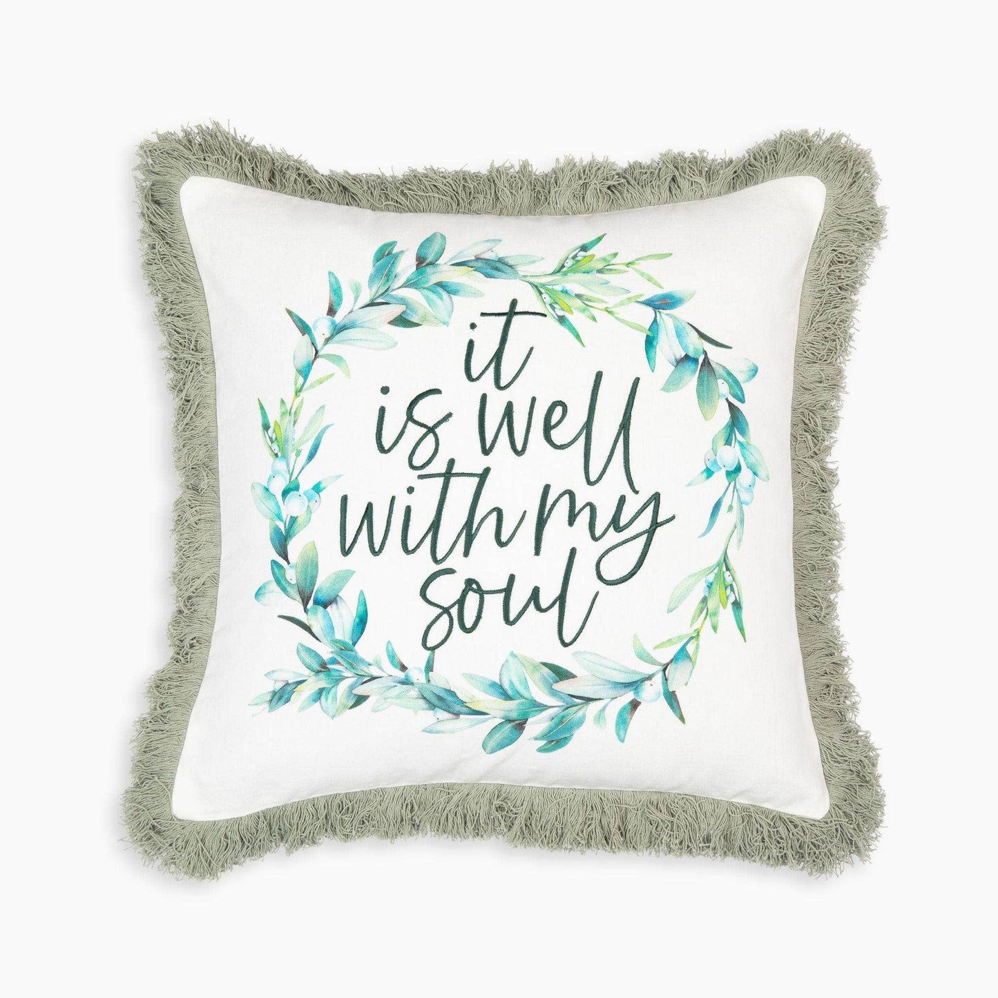 It is Well Prayer Pocket Pillow