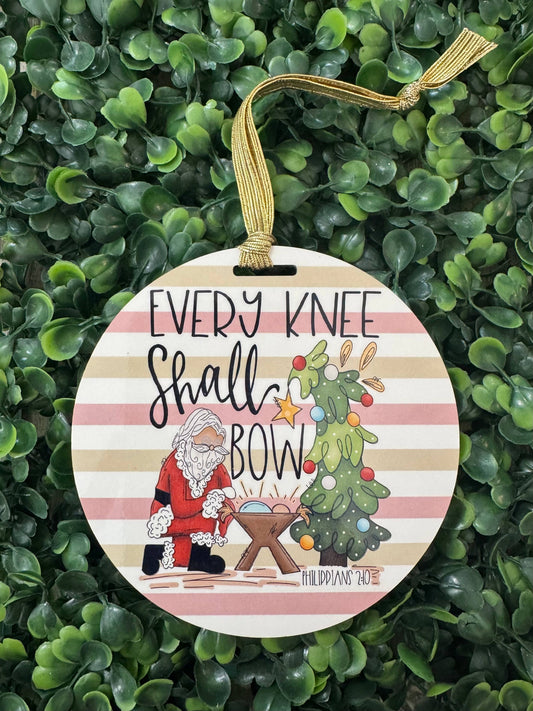 Every Knee Shall Bow Christmas Ornament