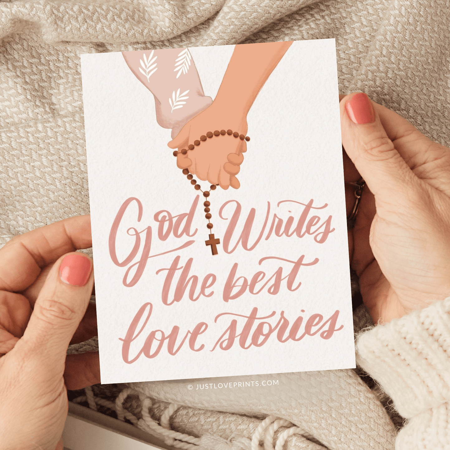 God Writes The Best Love Stories Greeting Card