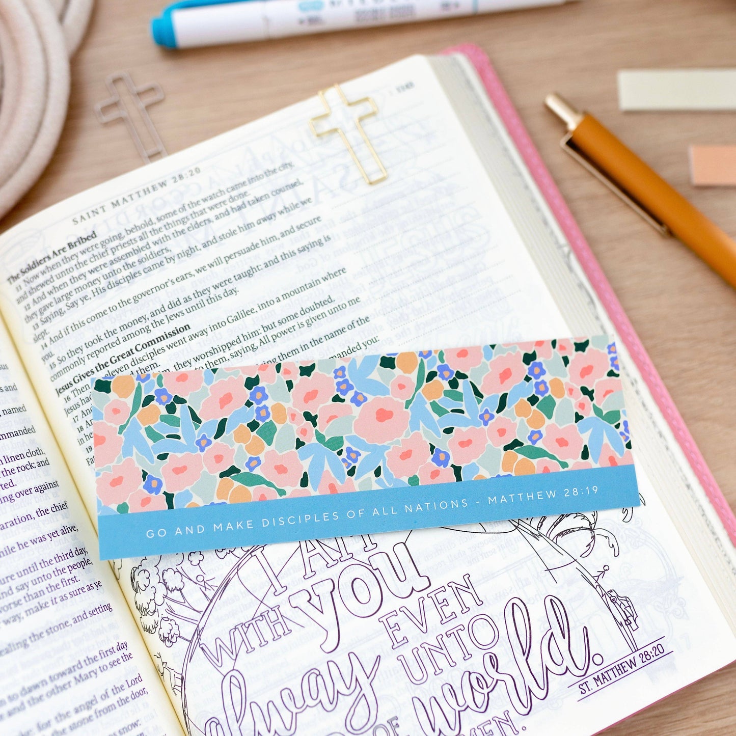 Bookmark + Cross Paper Clips