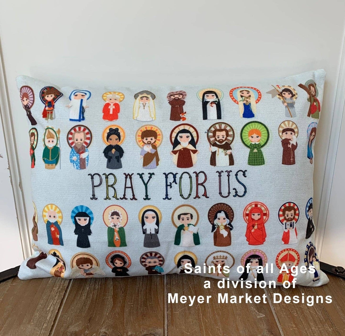 Catholic Saints Pray for Us Pillow Case