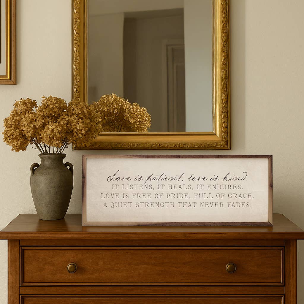 Love Is Patient Antique