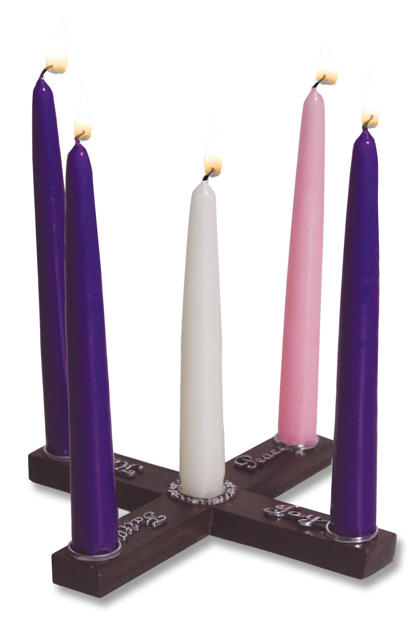 Faith Hope Peace Joy Advent Candle Holder