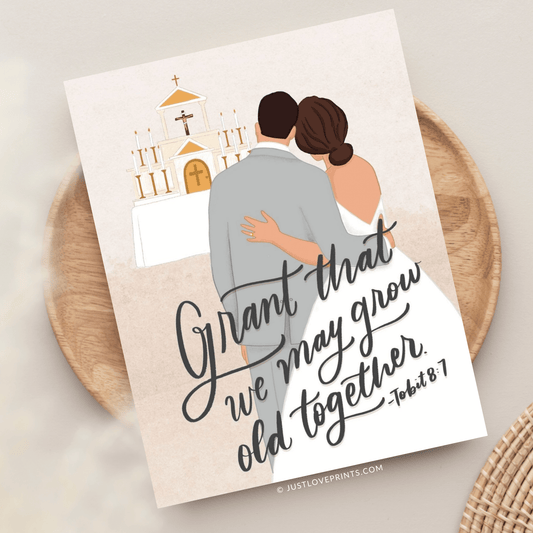 Grant That We May Grow Old Together Greeting Card