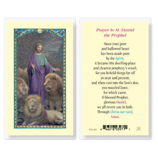 Holy Card - Laminated - Daniel The Prophet