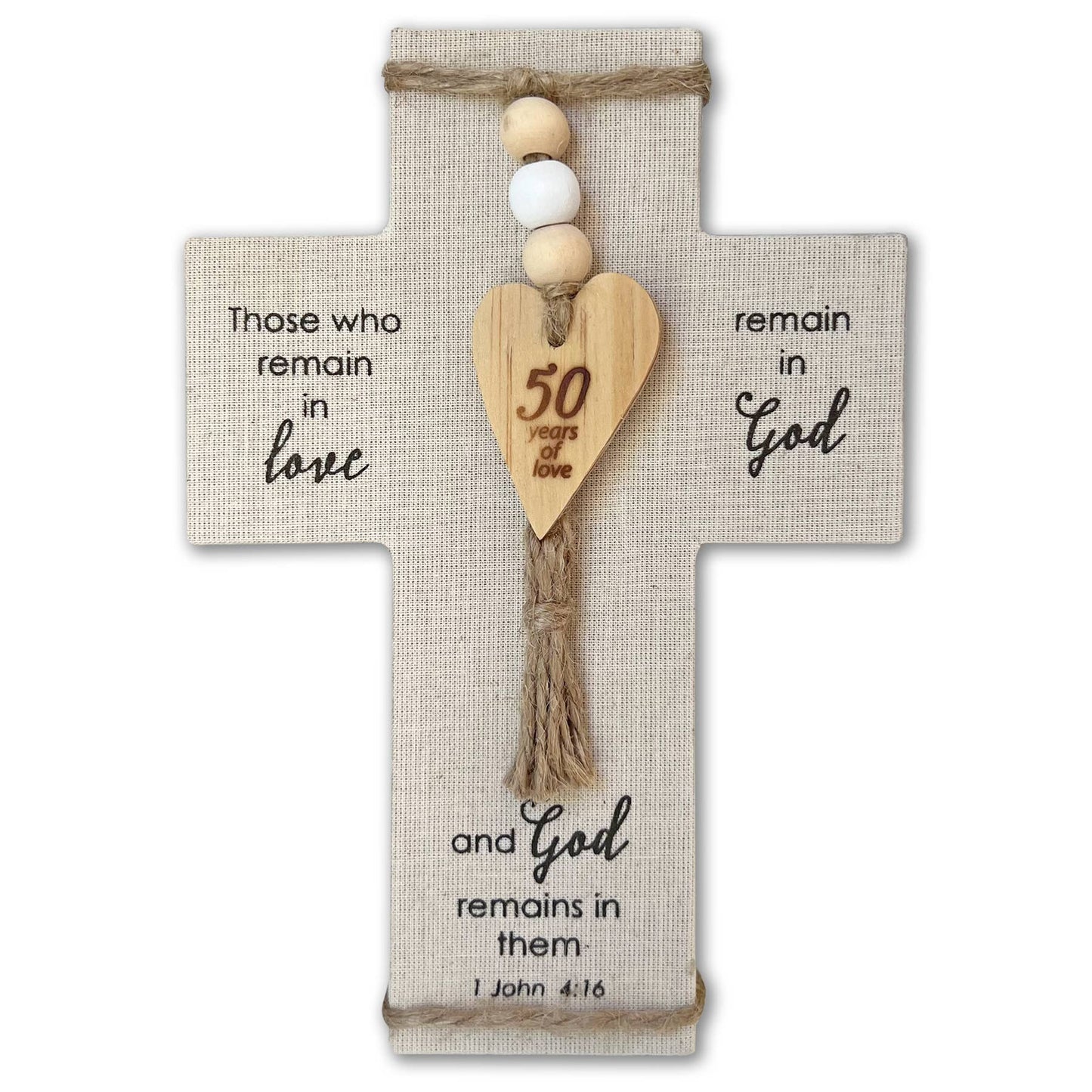 Fabric Anniversary Crosses