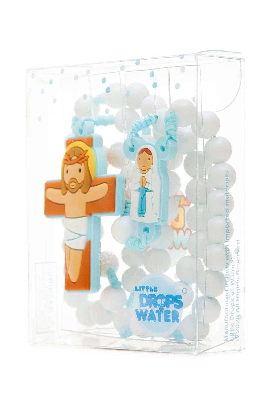 Our Lady Lourdes Catholic Rosary Boys | Blue Prayer Beads