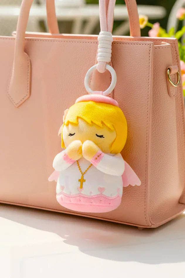 Guardian Angel Girl Catholic Mini Plush Doll — Divine Protection