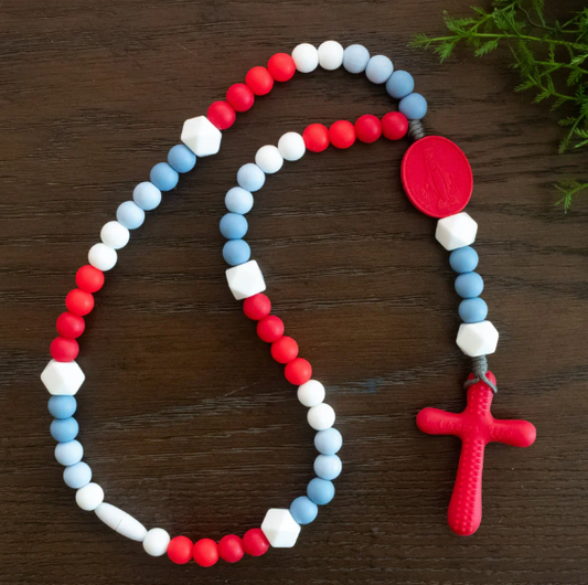 Chews Life Silicone Rosary - Divine Mercy