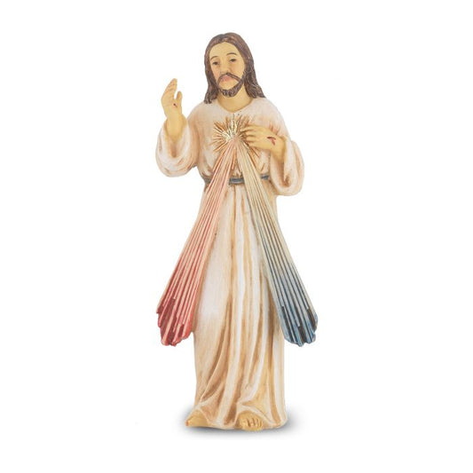 4" Hand Painted Divine Mercy