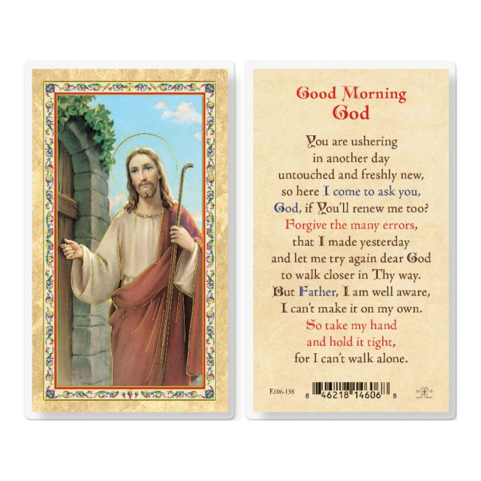 Holy Card - Laminated - Good Morning God