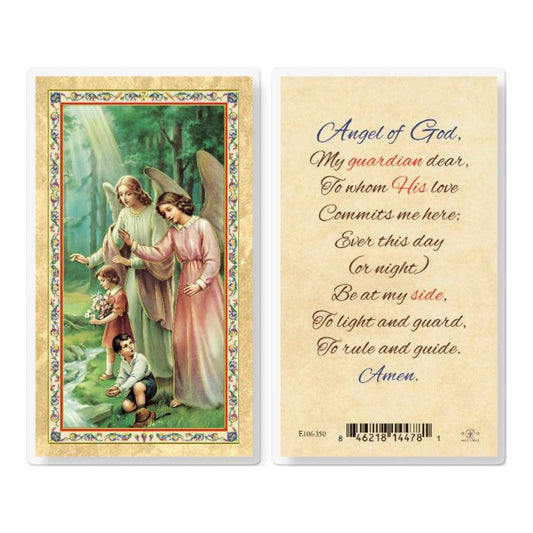 Holy Card - Laminated - Angel of God