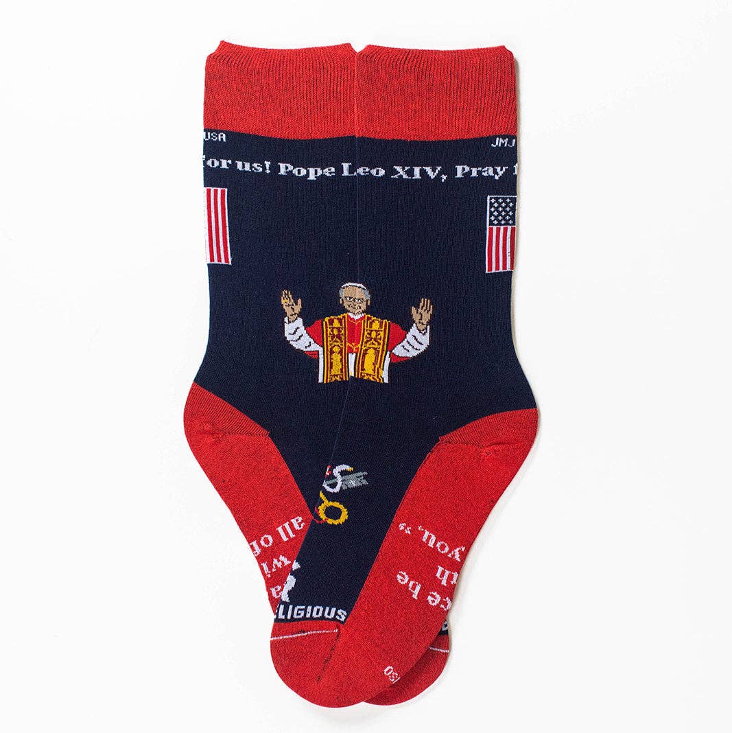 Pope Leo XIV Adult Socks