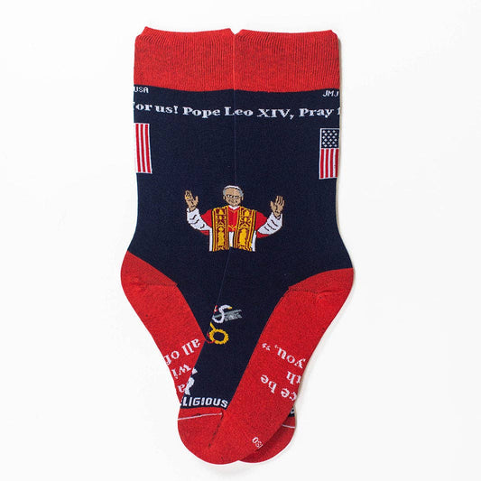Pope Leo XIV Adult Socks