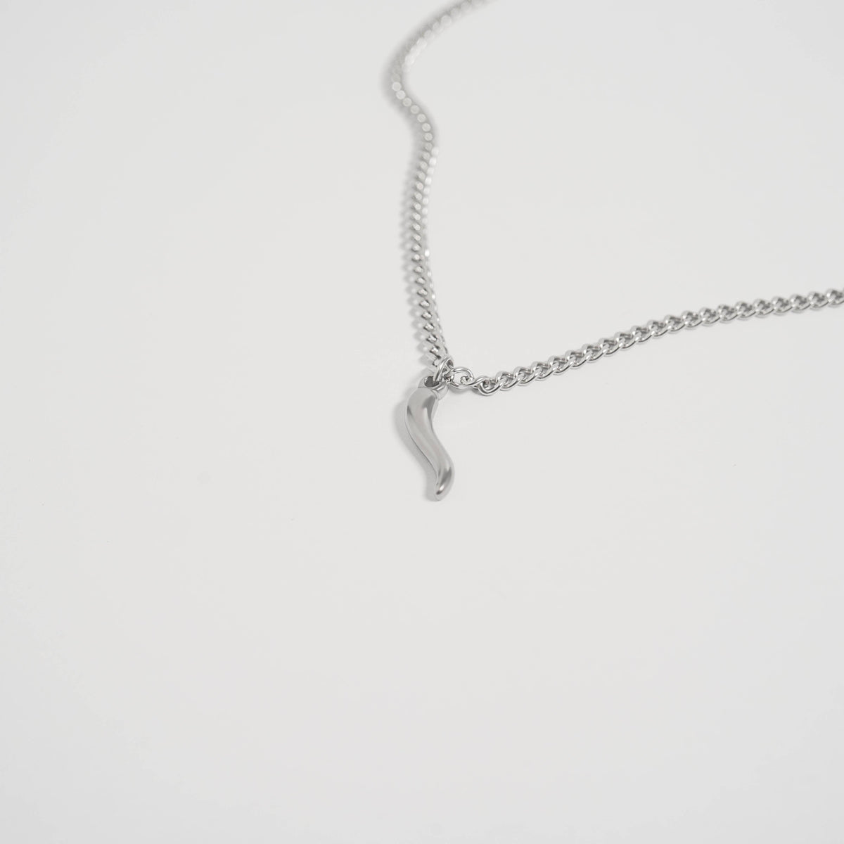 Stainless Steel Curb Chain Necklace