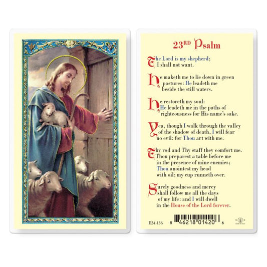 Holy Card - Laminated - TWENTY THIRD PSALM HOLY CARD