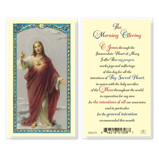 Holy Card - Laminated - Morning Offering