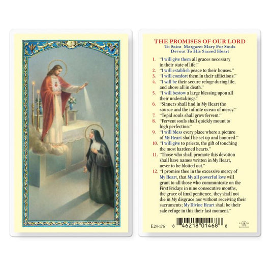 Holy Card - Laminated - The Promises of Our Lord