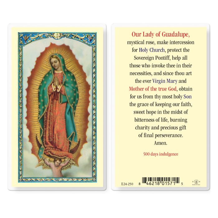 Holy Card - Laminated - Guadalupe