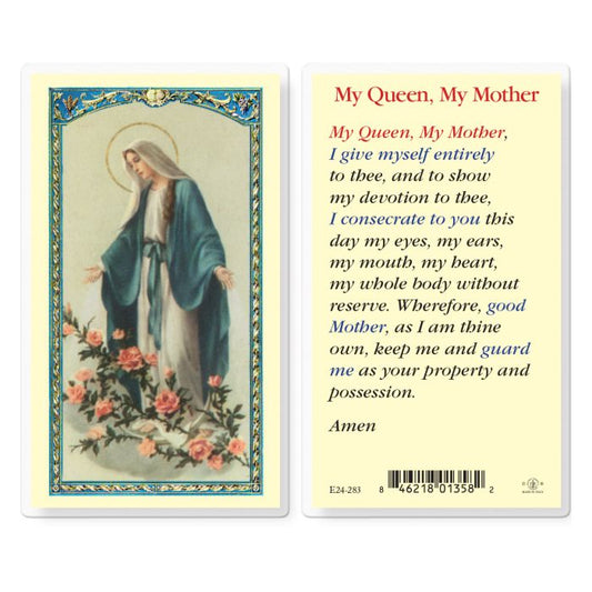 Holy Card - Laminated - My Queen, My Mother
