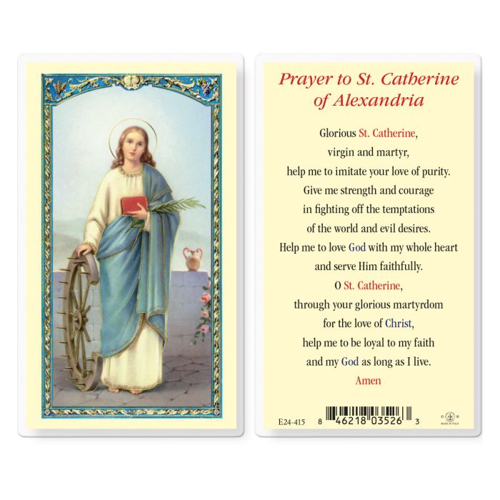 Holy Card - Laminated - Catherine of Alexandria