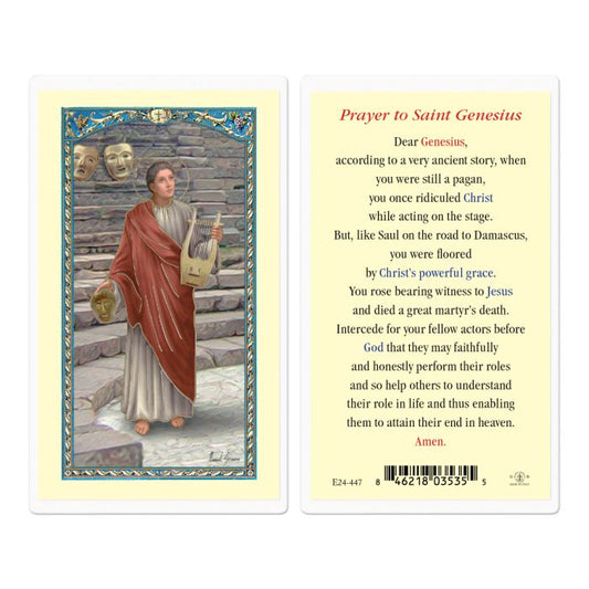Holy Card - Laminated - Genesius