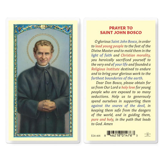 Holy Card - Laminated - John Bosco