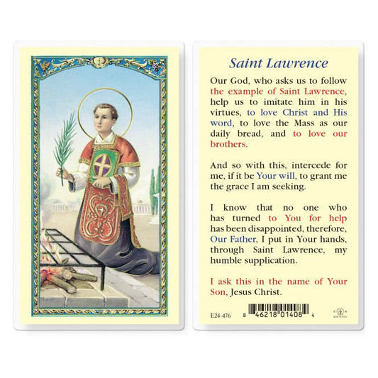 Holy Card - Laminated - Lawrence
