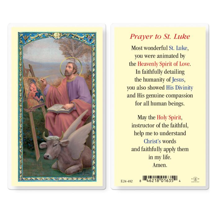 Holy Card - Laminated - Luke