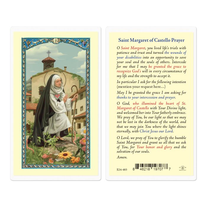 Holy Card - Laminated - Margaret of Castello