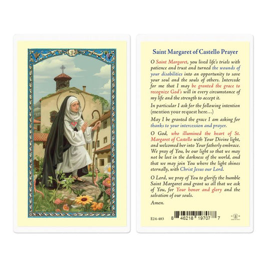 Holy Card - Laminated - Margaret of Castello