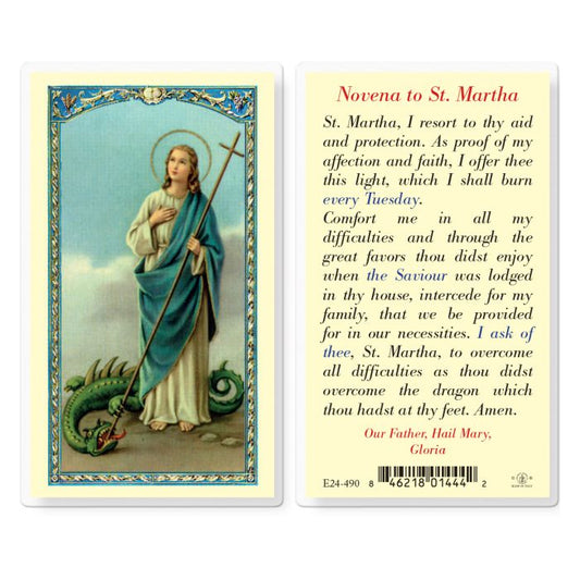 Holy Card - Laminated - Martha