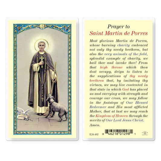 Holy Card - Laminated - 800-151 Martin De Porres