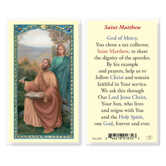 Holy Card - Laminated - Matthew