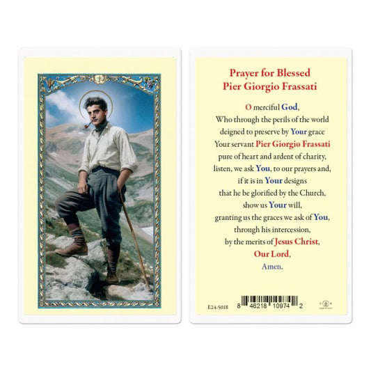 Holy Card - Laminated - Prayer for Saint Pier Giorgio Frassati