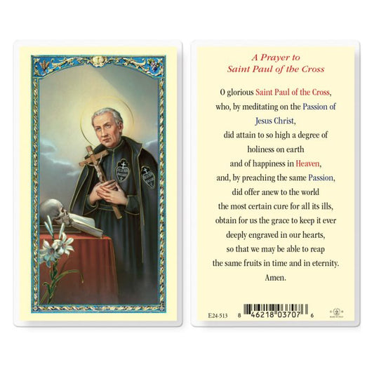 Holy Card - Laminated - Paul of the Cross