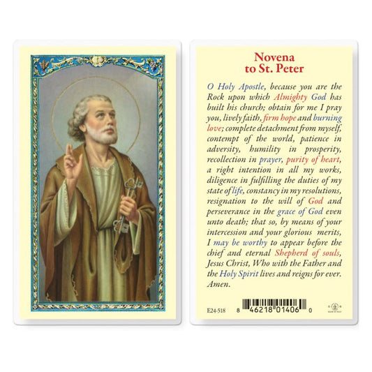 Holy Card - Laminated - Peter