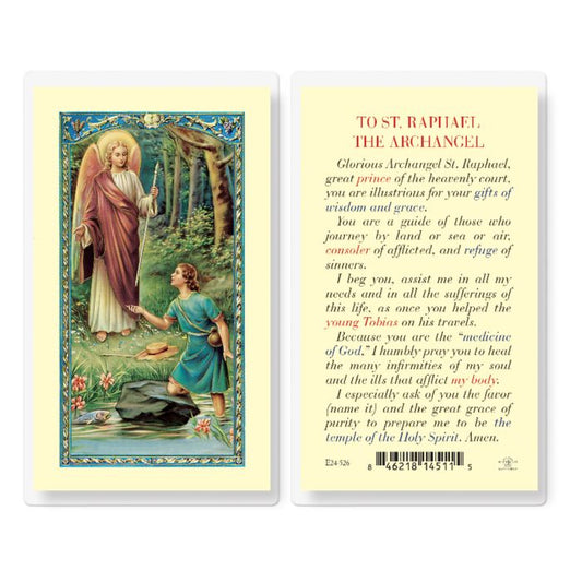 Holy Card - Laminated - Raphael