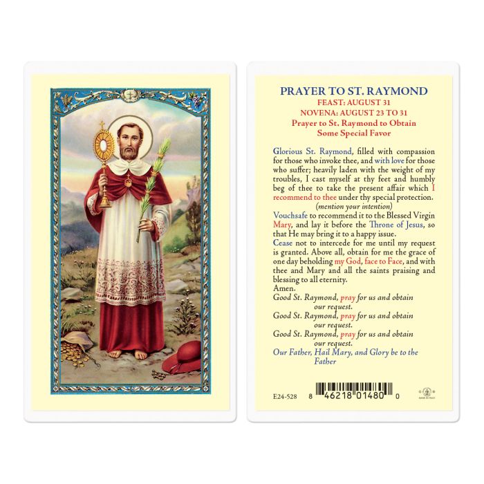 Holy Card - Laminated - E24-528 Raymond