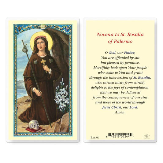 Holy Card - Laminated - PE24-537 Rosalia of Palermo