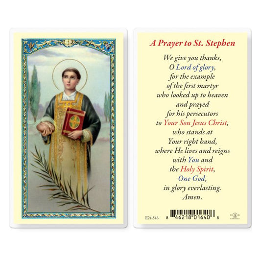 Holy Card - Laminated - Stephen
