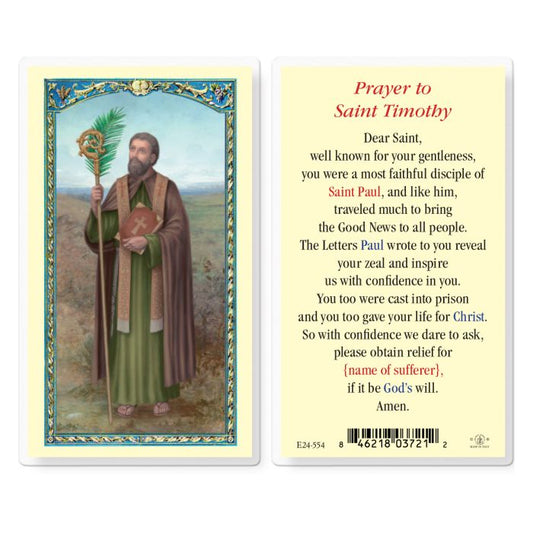 Holy Card - Laminated - Timothy